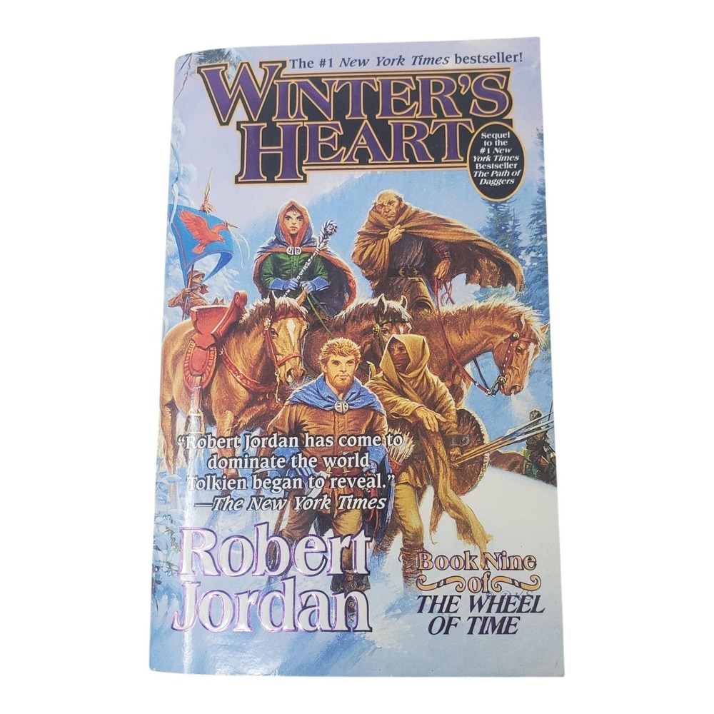 WINTER'S HEART - Wheel of Time by Robert Jordan TOR First Ed, 1st Printing PB SC